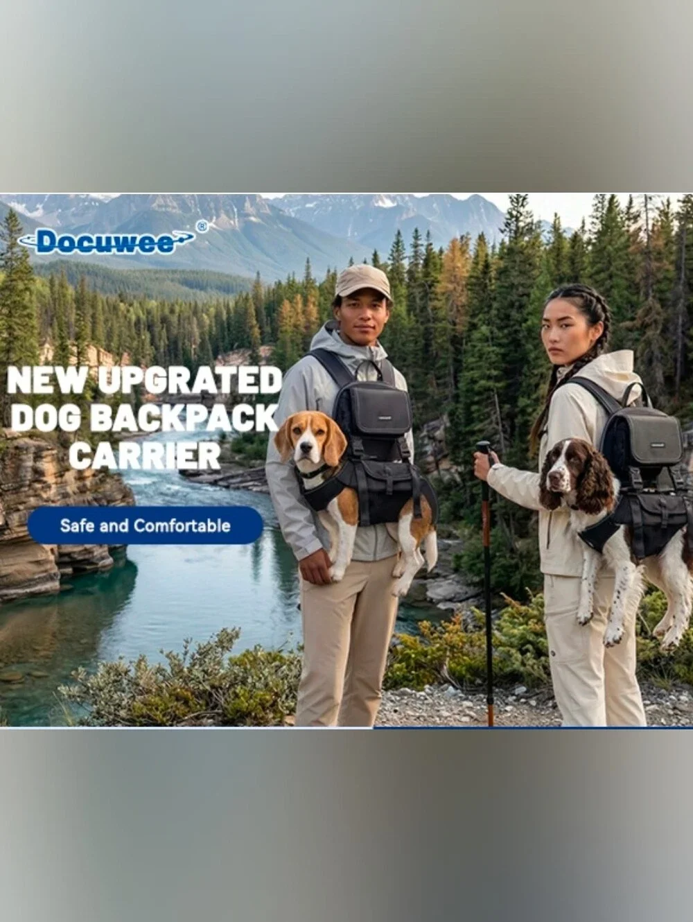 Dog Backpack, 3 Use Ways Spine-Friendly Dog Carriers for Small Medium Dogs, Legs